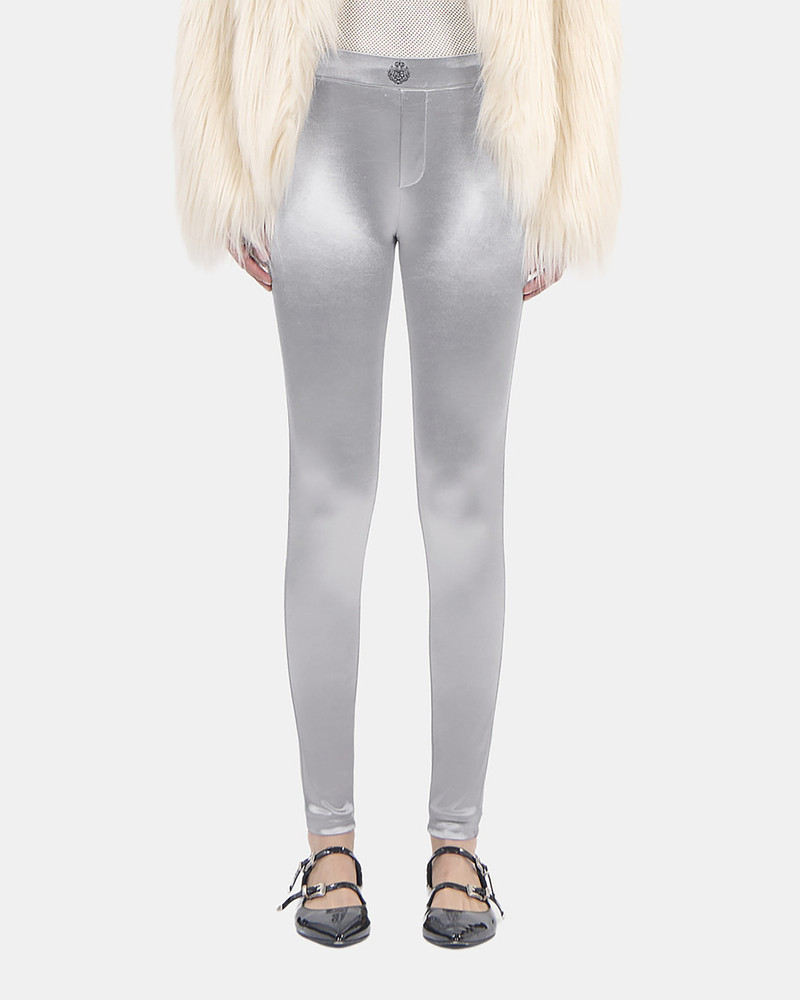 SILVER SATIN LEGGINGS 4