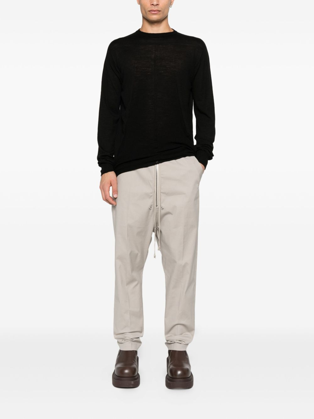 crew-neck wool jumper - 2