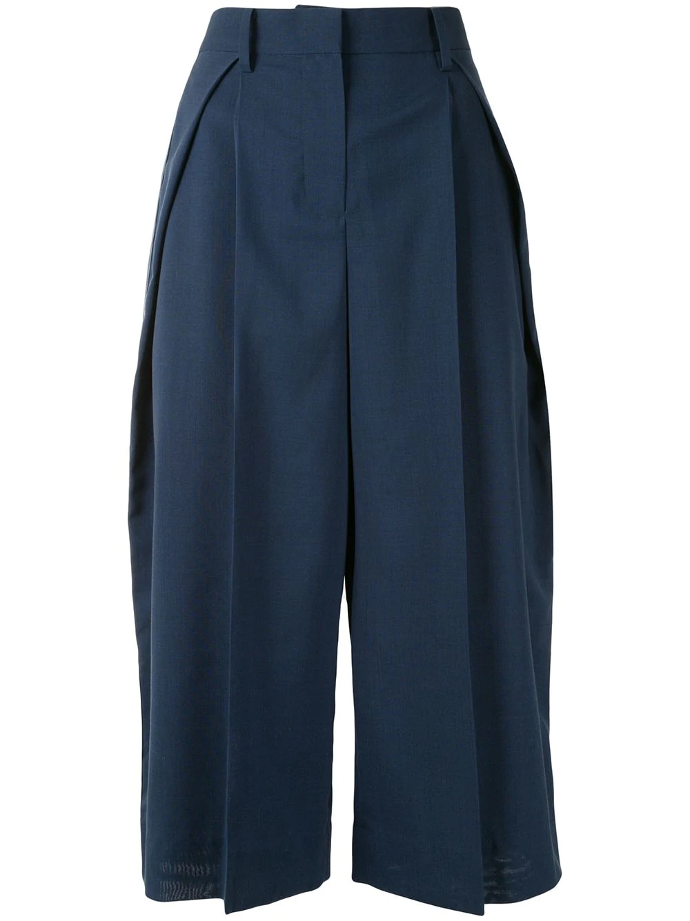 side-stripe straight-leg culottes - 1