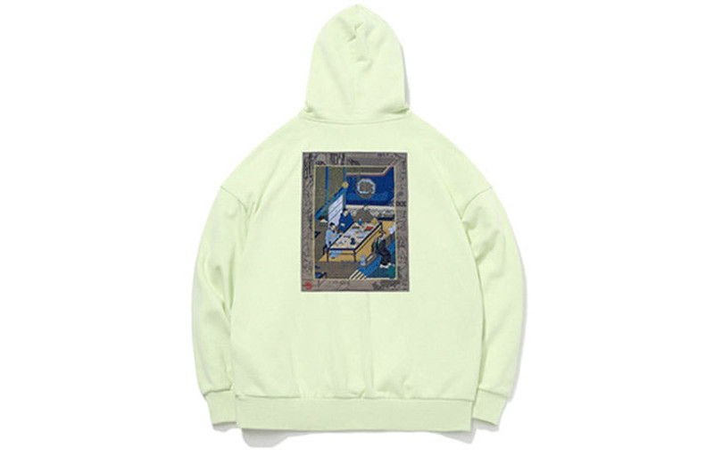 Li-Ning Li-Ning BadFive Pullover Hoodie 'Light Green' AWDQB45-2 outlook