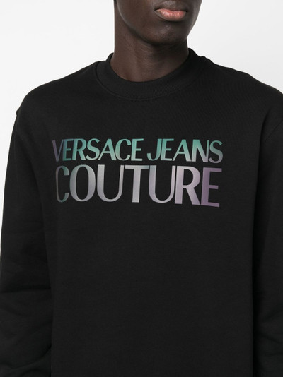 VERSACE JEANS COUTURE logo crew-neck sweatshirt outlook