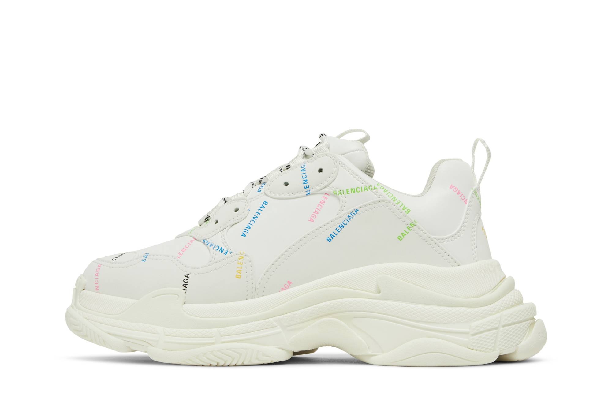 Balenciaga Triple S Sneaker 'Allover Logo - White Multi' - 3