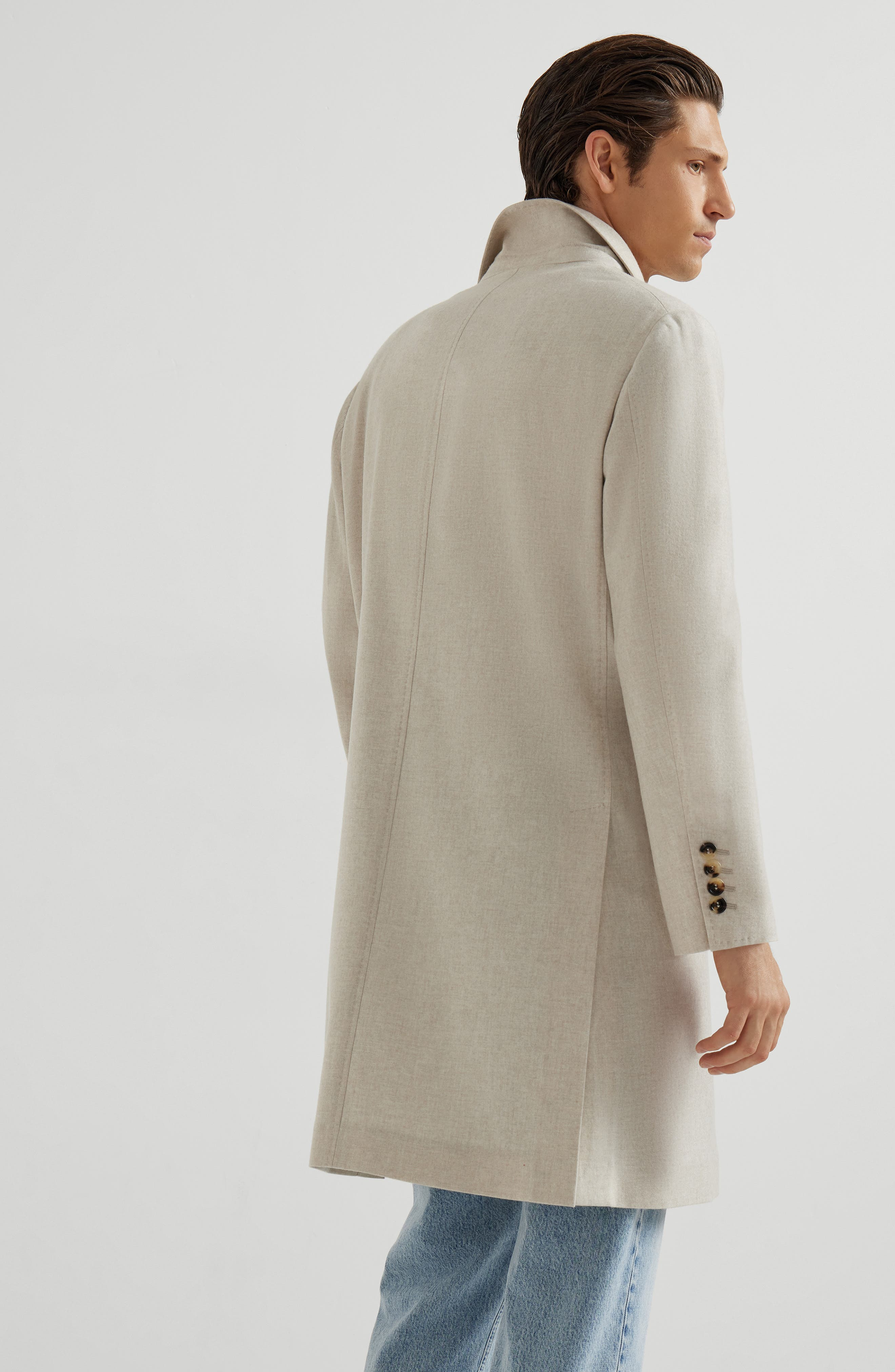 Brunello Cucinelli Cashmere coat in Sand at Nordstrom - 3