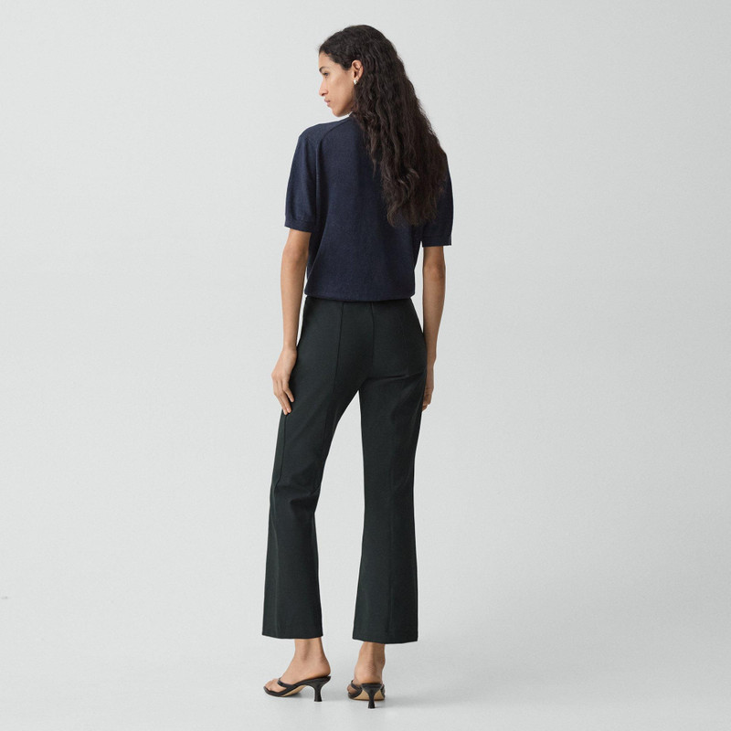 Theory Seamed Kick Pant in Stretch Cotton-Blend outlook
