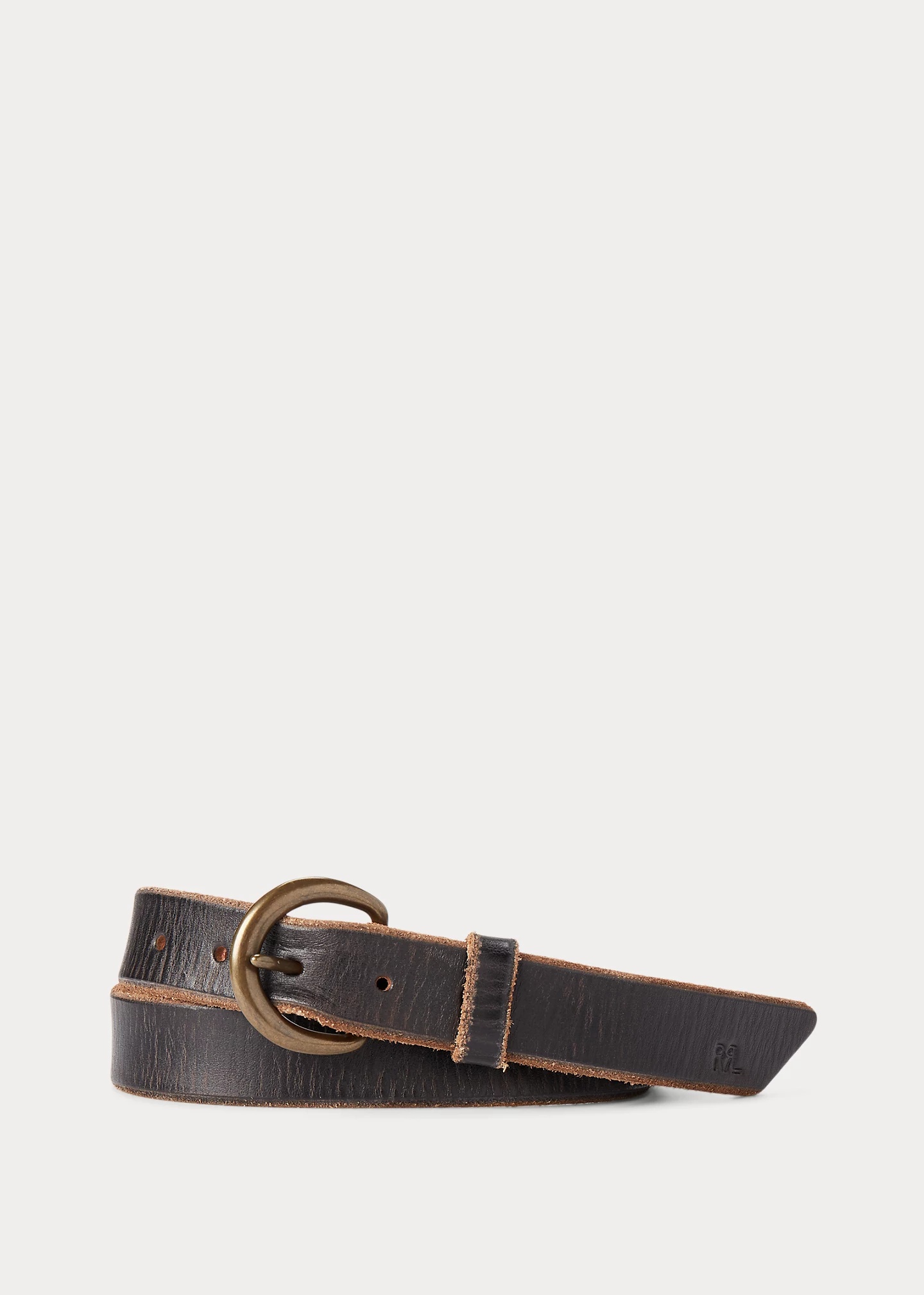 RRL by Ralph Lauren Terrance Tumbled Leather Belt | REVERSIBLE