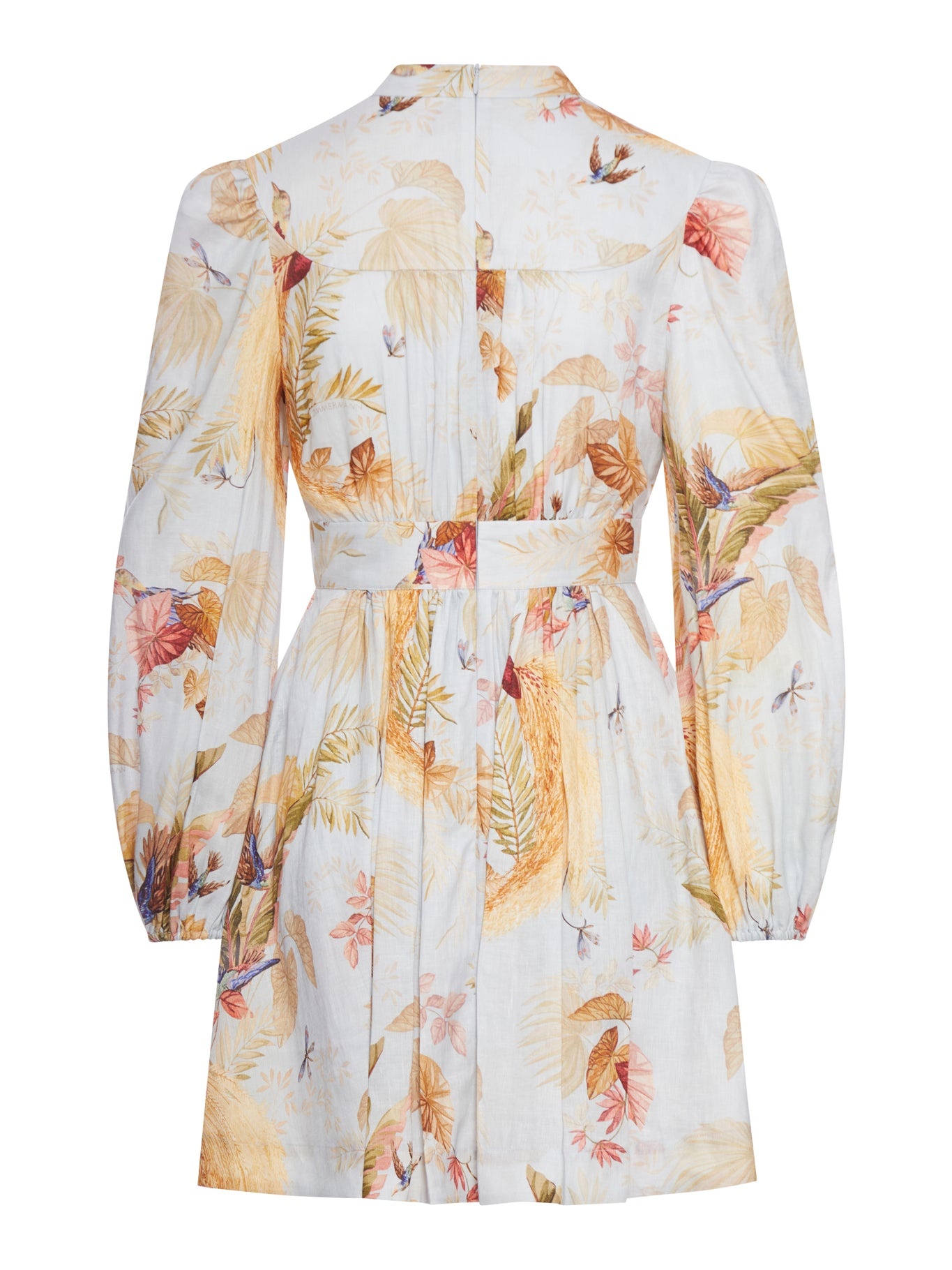 ASCENSION PLUNGE SHORT LINEN DRESS - 2