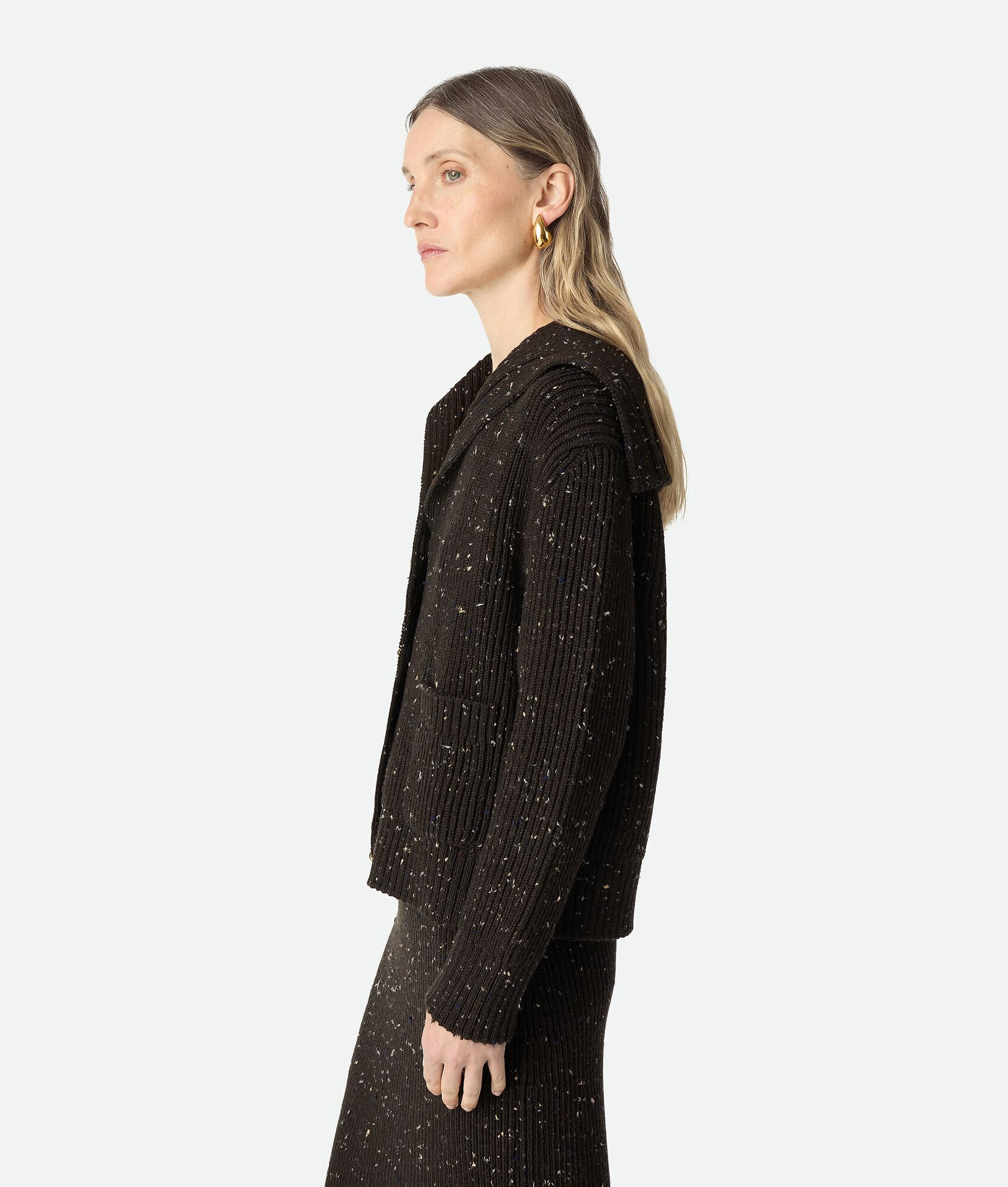 Wool English Rib Cardigan - 2