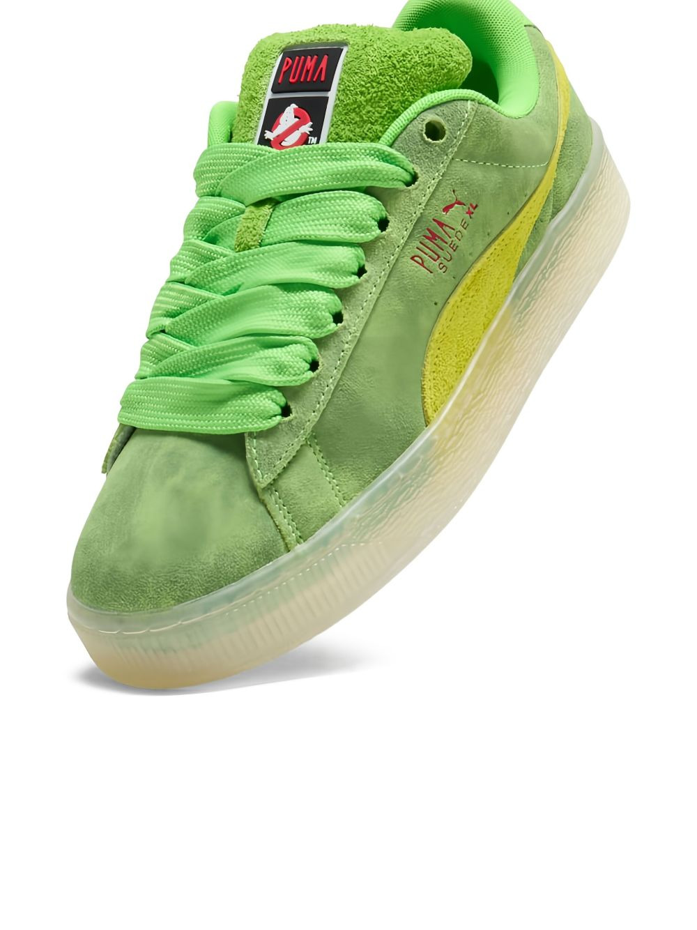 x Ghostbusters Suede XL Slimer "Green/Lime Smash/Warm White" sneakers - 3