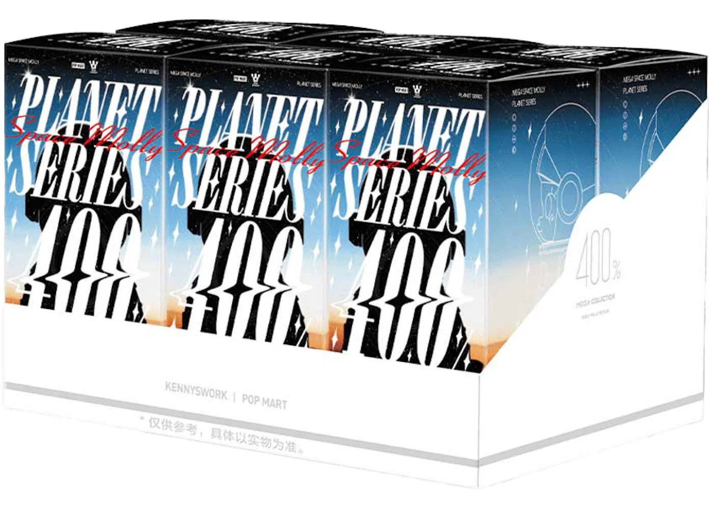 Pop Mart Mega Space Molly Planet Series 400% Sealed Case (6 Blind Box) - 1