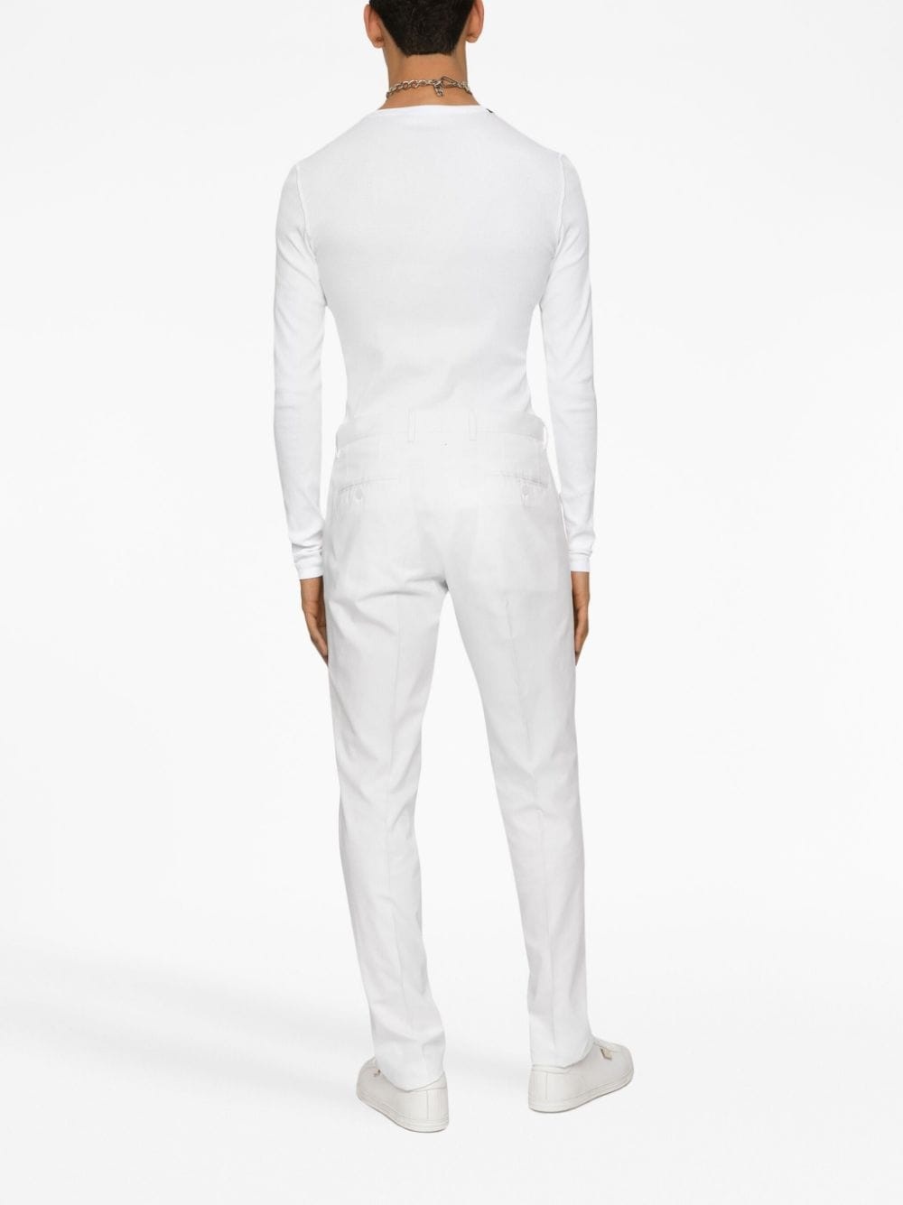 long-sleeve button-fastening top - 3