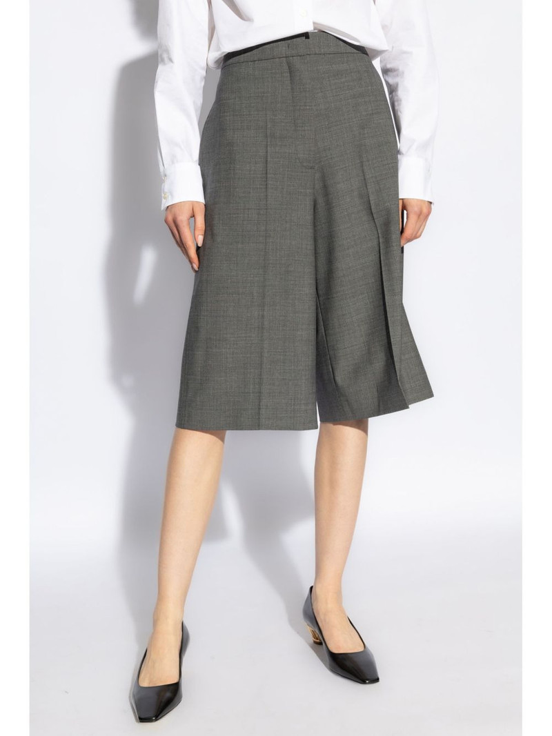 pressed-crease knee-length shorts 3