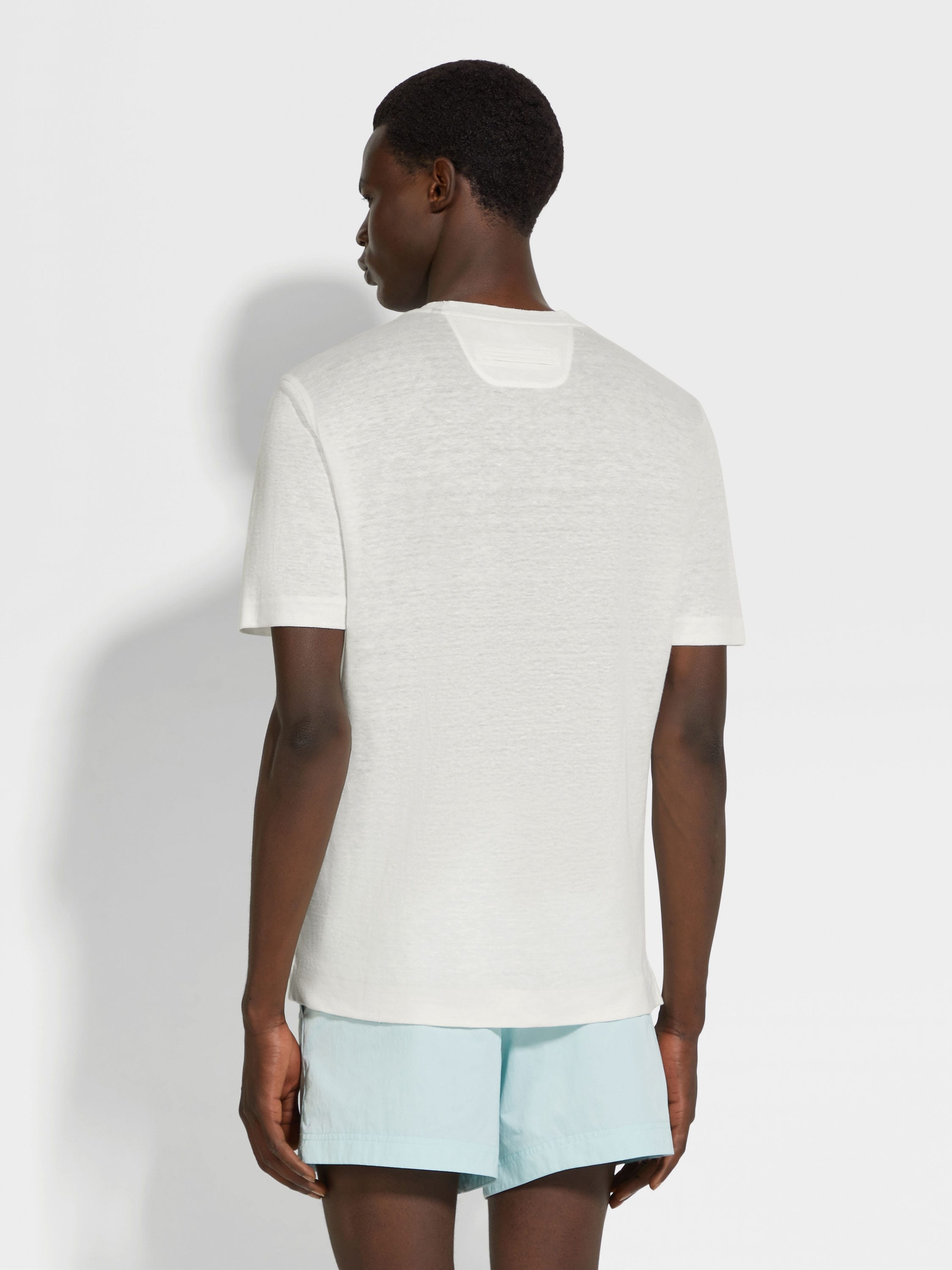 WHITE OASI LINO T-SHIRT - 5