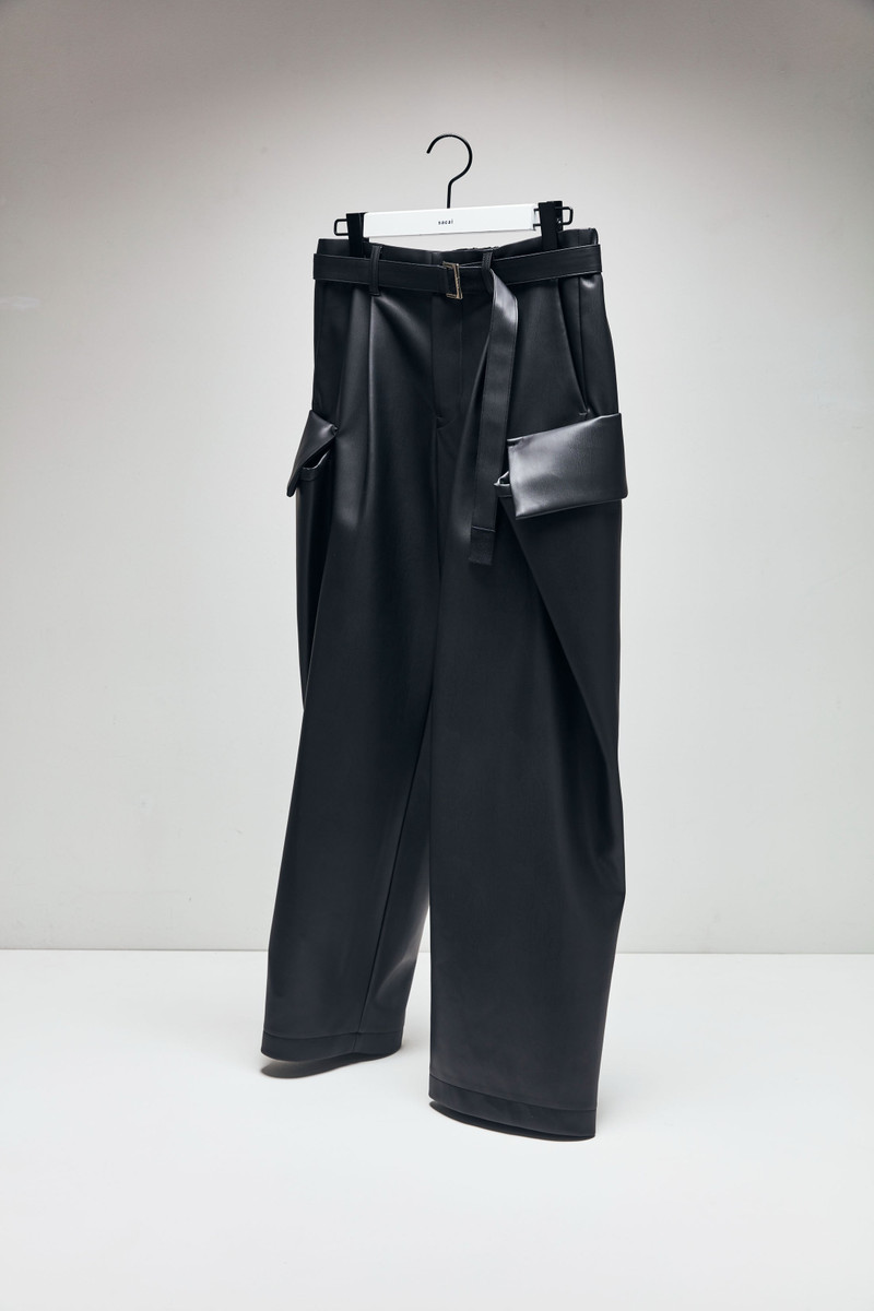 sacai Faux Leather Pants outlook