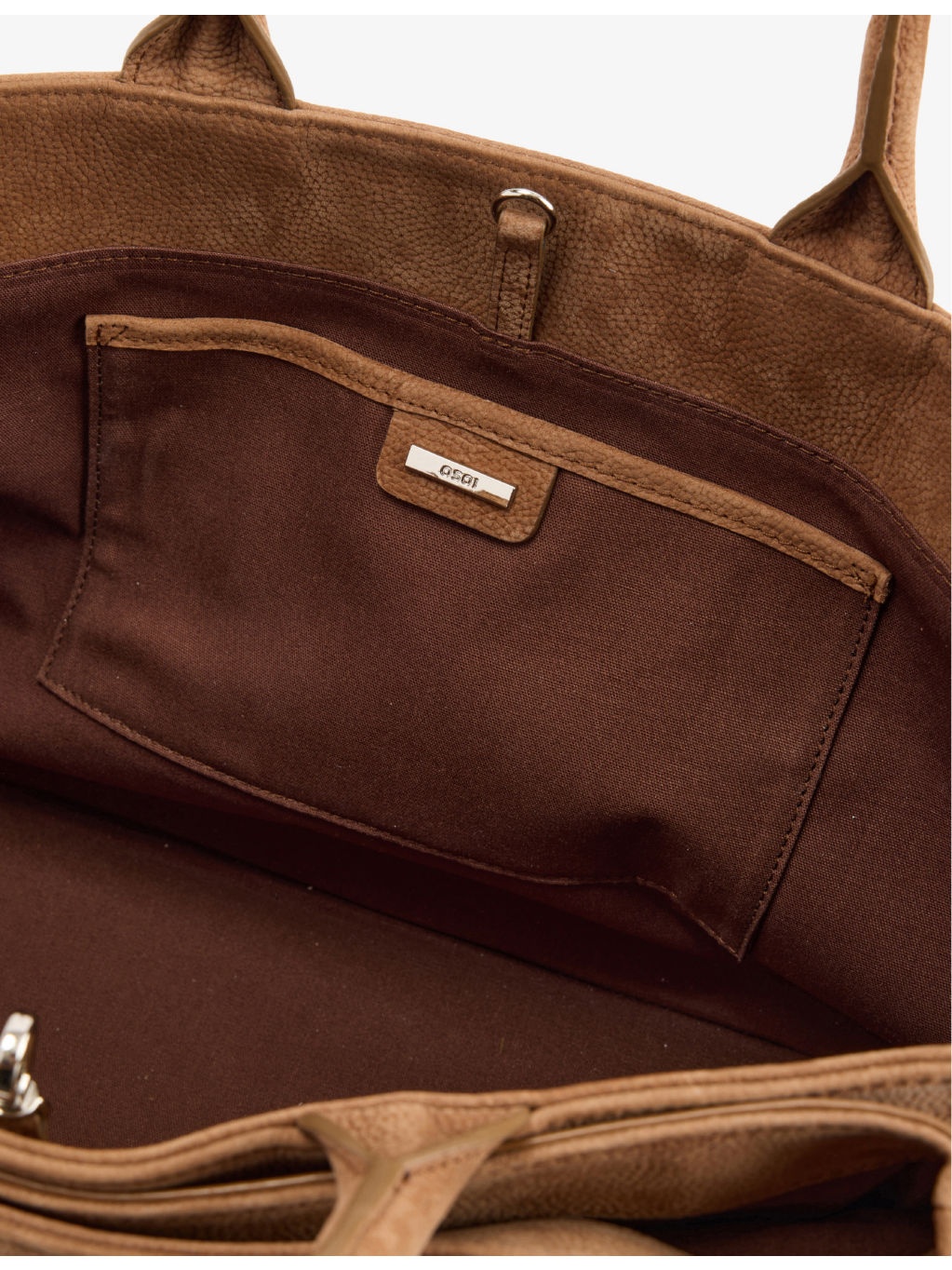 Brocle Buckle Leather Tote Bag - 6