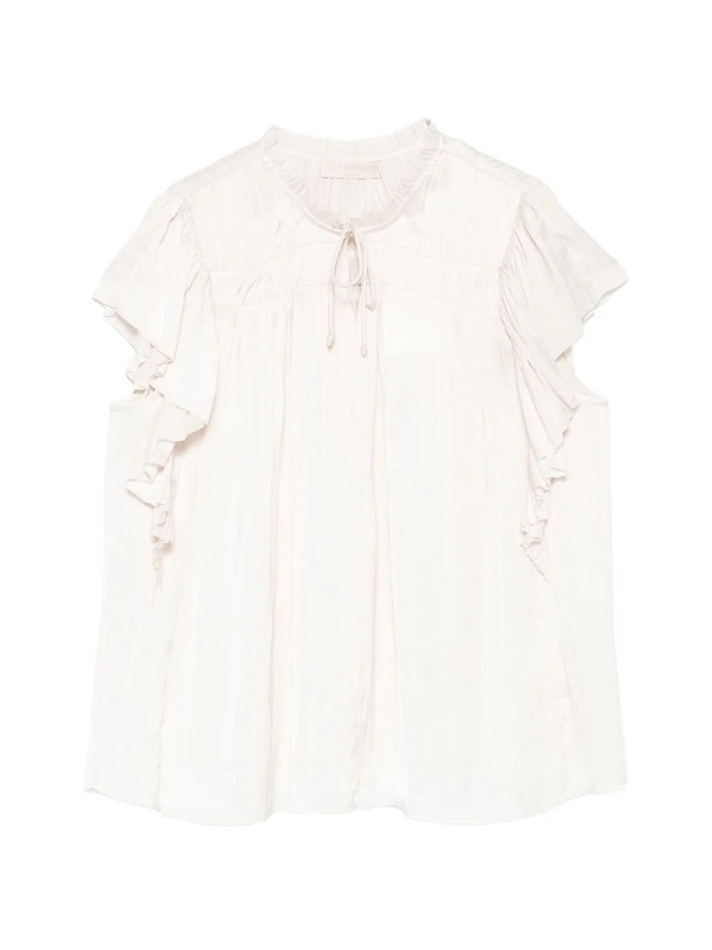 Agosta flutter-sleeve blouse - 1