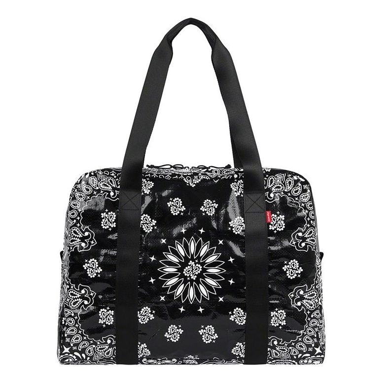 Supreme Bandana Tarp Small Duffle Bag 'Black Whtie' SUP-SS21-623 - 3