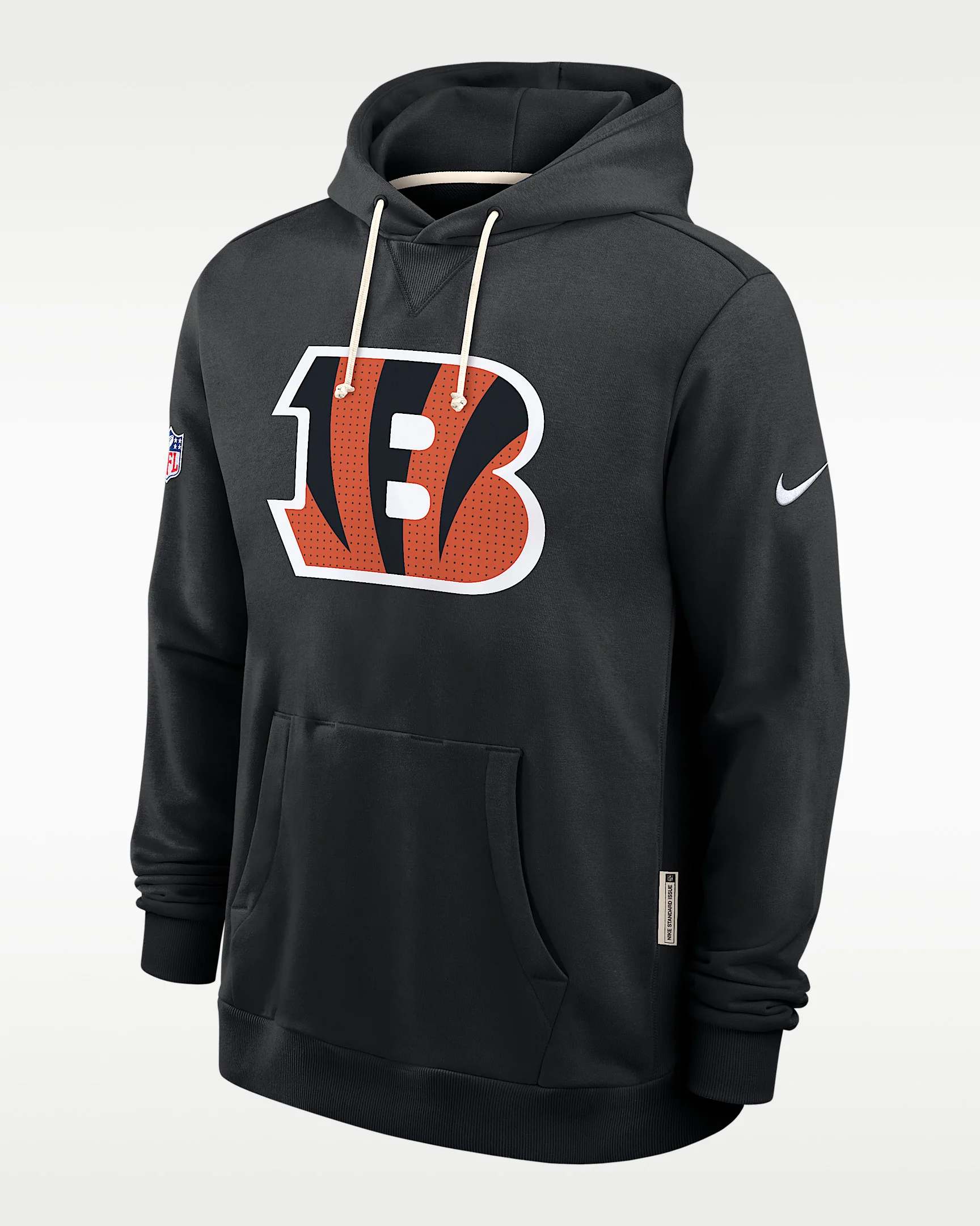 Cincinnati Bengals Initial Home Sideline Men's Nike Dri-FIT NFL Pullover Hoodie - 1
