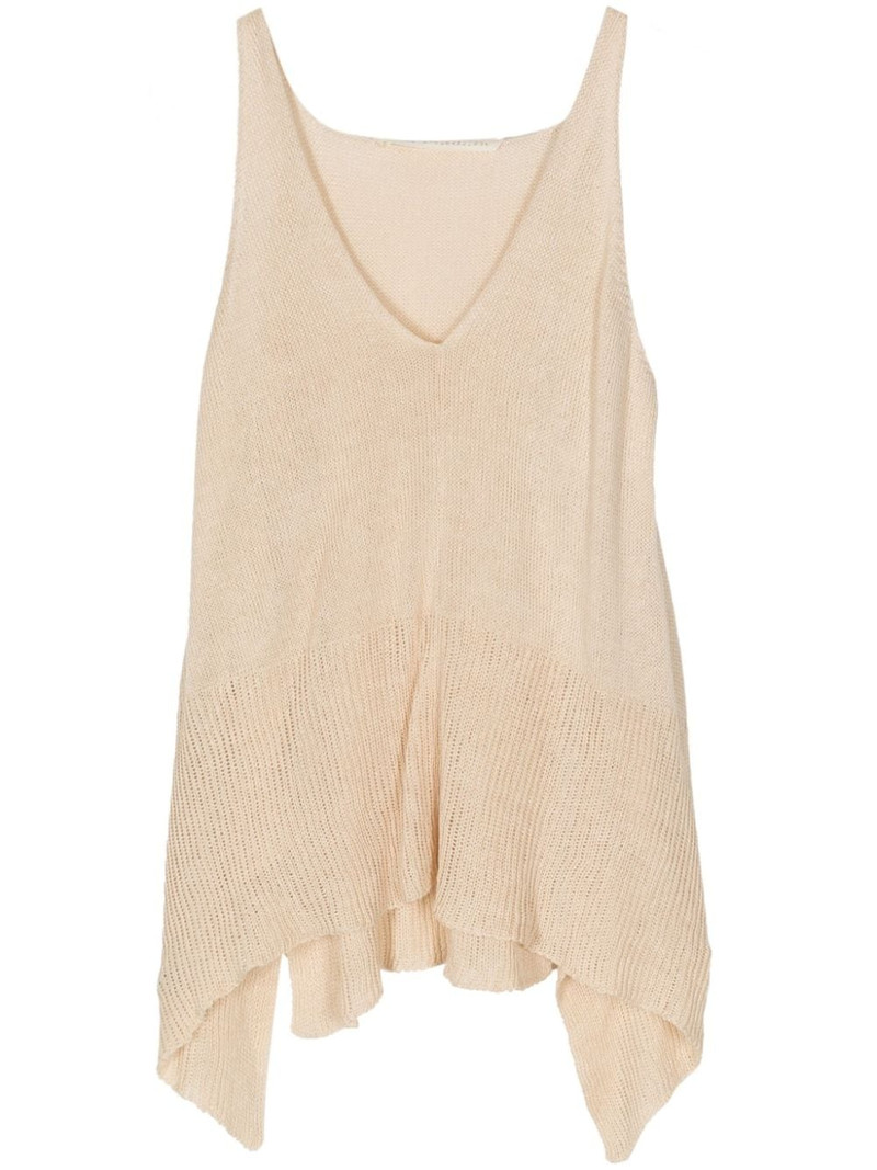 knitted linen blend top 1
