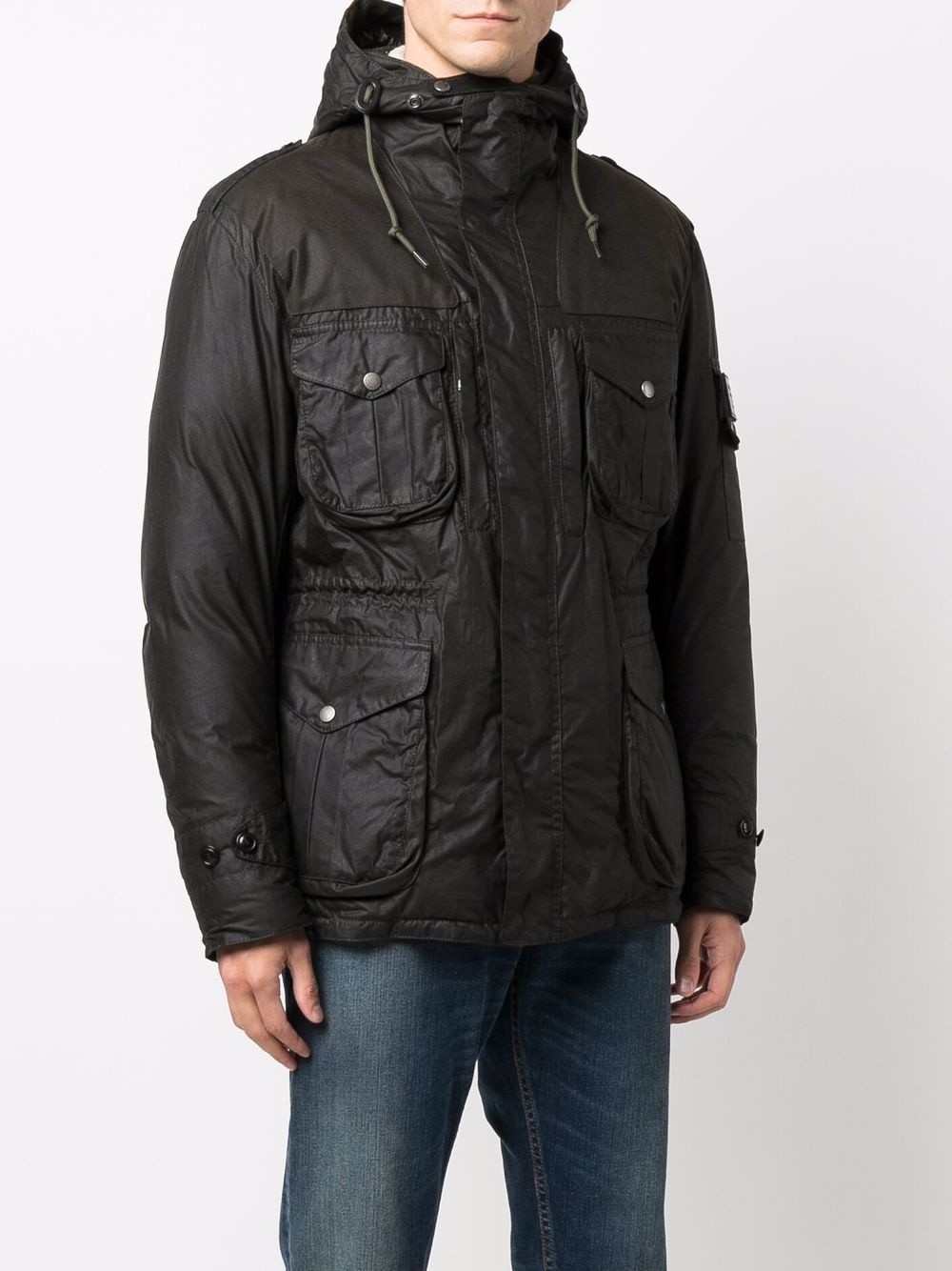 cargo pockets hooded jacket - 3