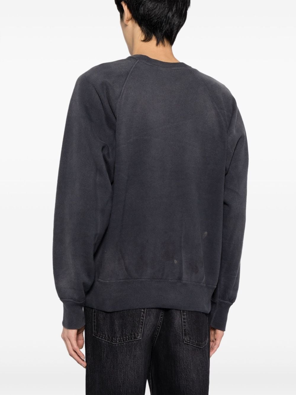 logo-print cotton sweatshirt - 5