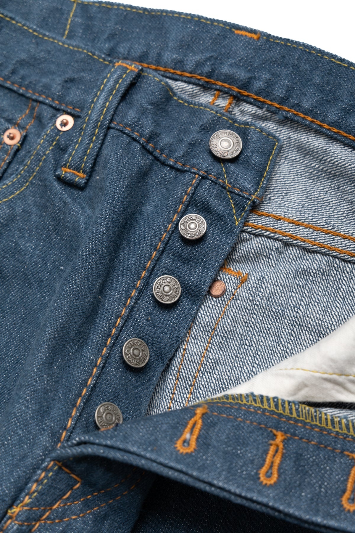 SMBL-14oz-019 14oz Smoky Blue Relaxed Tapered - 12