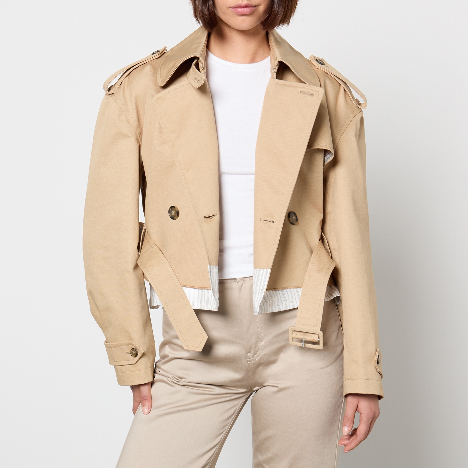 A.P.C. A.P.C. Horace Cropped Cotton-Gabardine Trench Coat