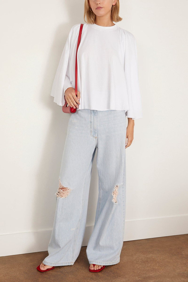 MM6 Maison Margiela Long Sleeved Shirt in White outlook