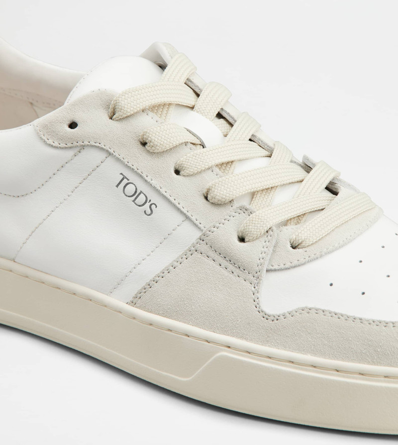 SNEAKERS IN LEATHER - WHITE 5