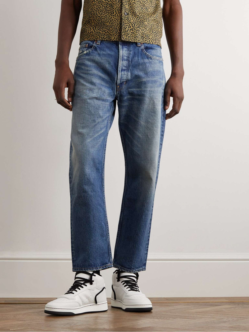 SAINT LAURENT SL/80 Perforated Leather High-Top Sneakers outlook