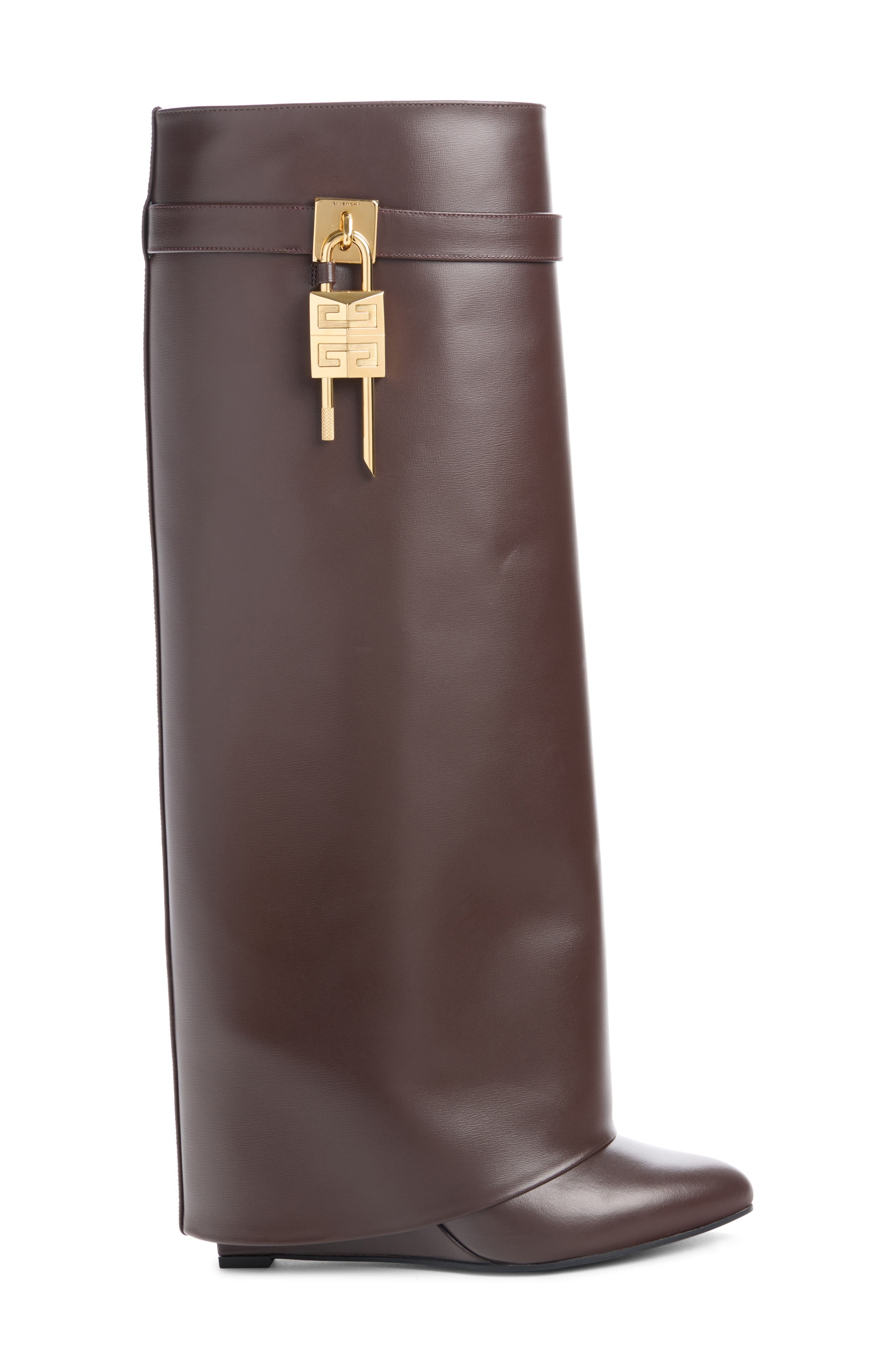 Givenchy Shark Lock Wedge Boot in Ebony Brown at Nordstrom - 3