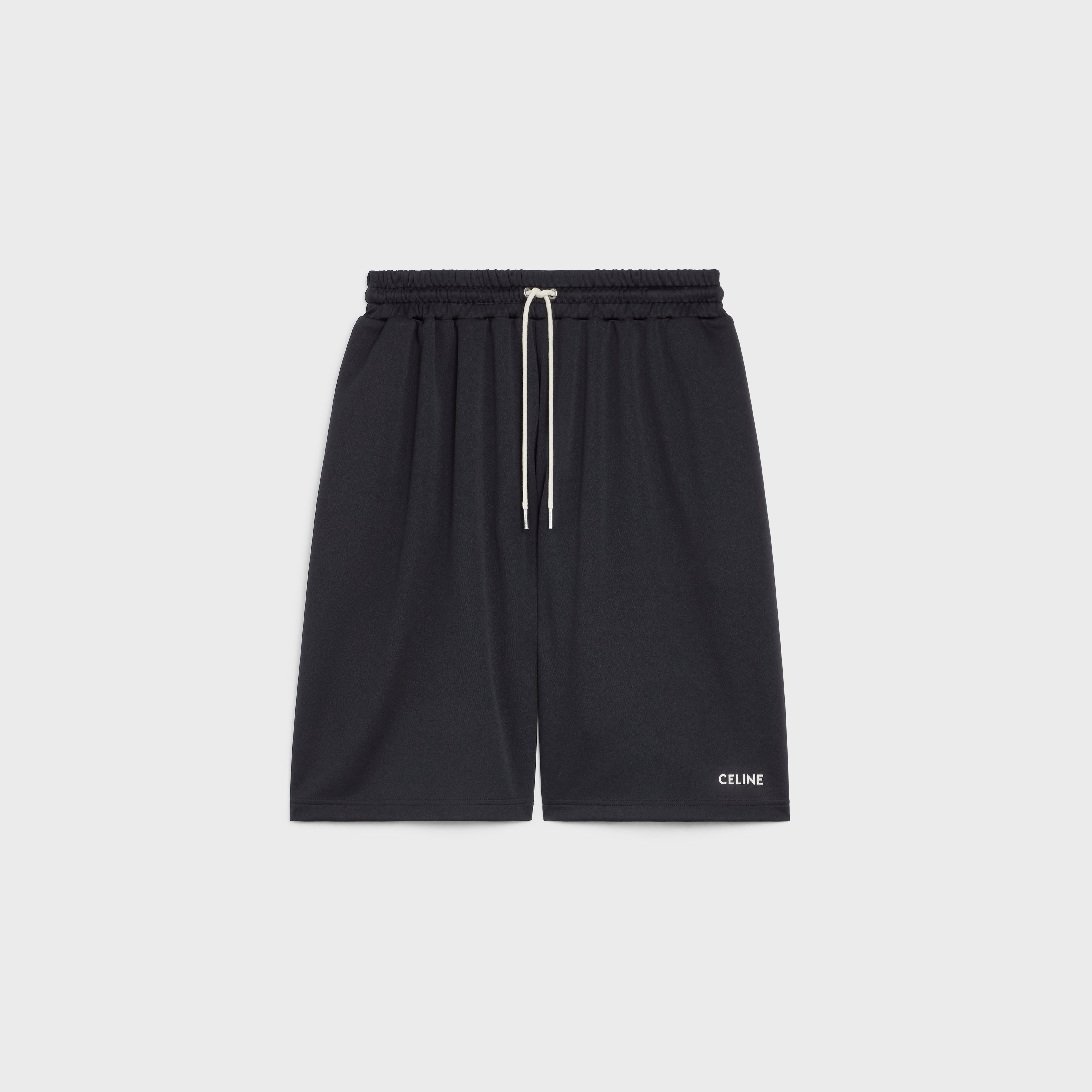 REVERSIBLE OVERSIZED CELINE SHORTS IN JERSEY - 1