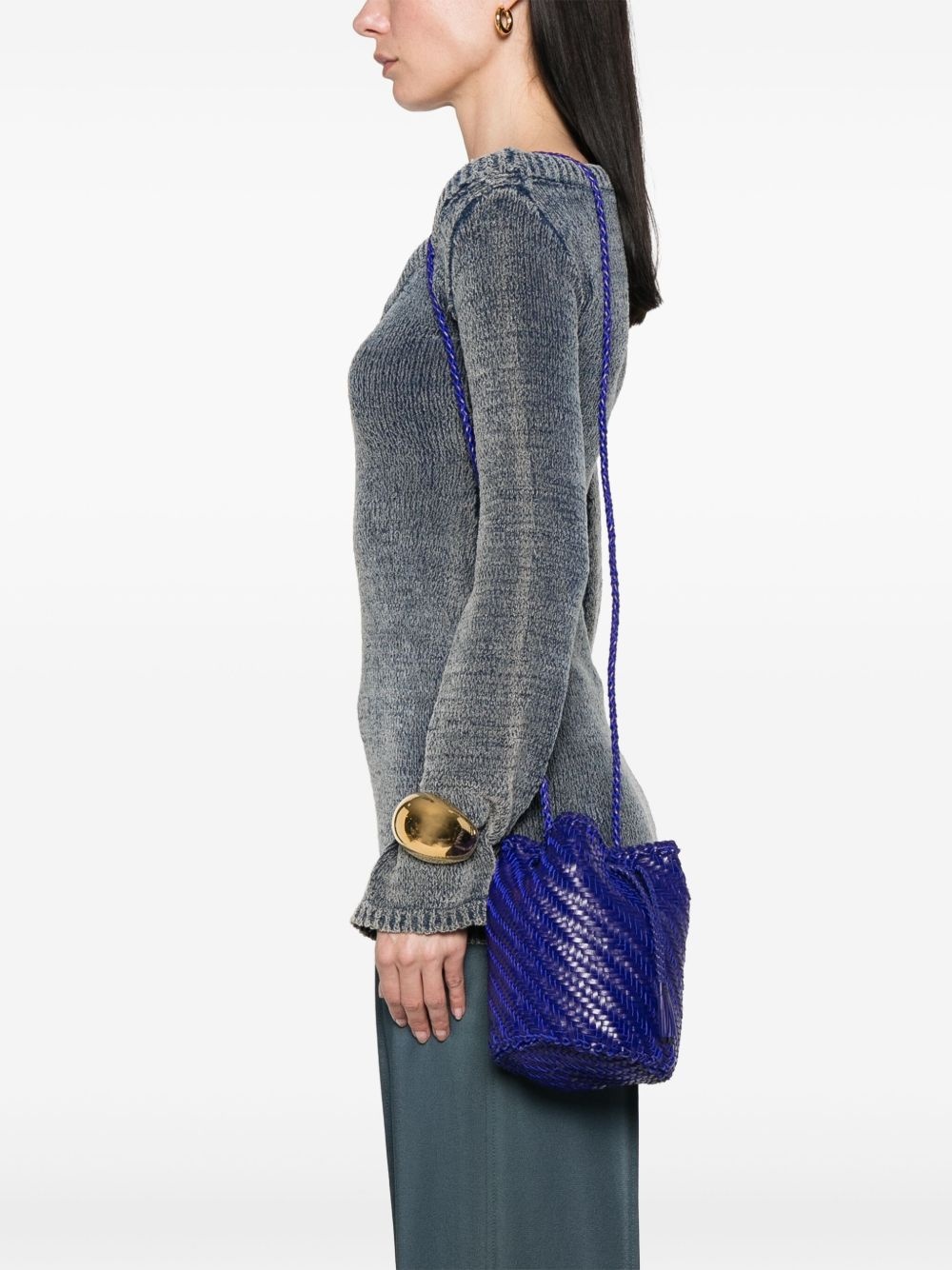 Pompom Double Jump bucket bag - 2