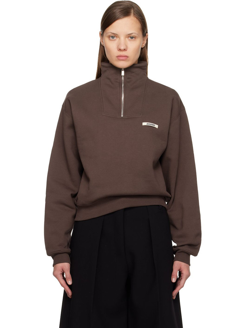Brown 'Le Camionneur Gros Grain' Sweatshirt 1