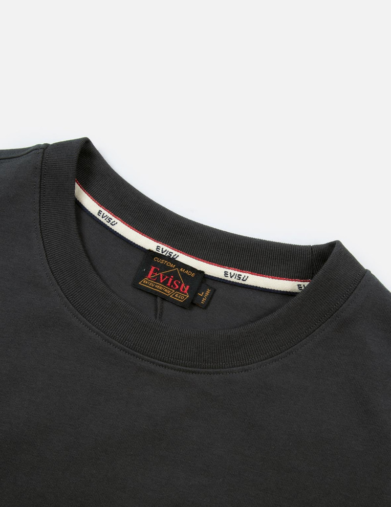 BRUSHSTROKE SEAGULL PRINT AND PATCHWORK RELAX FIT T-SHIRT 10