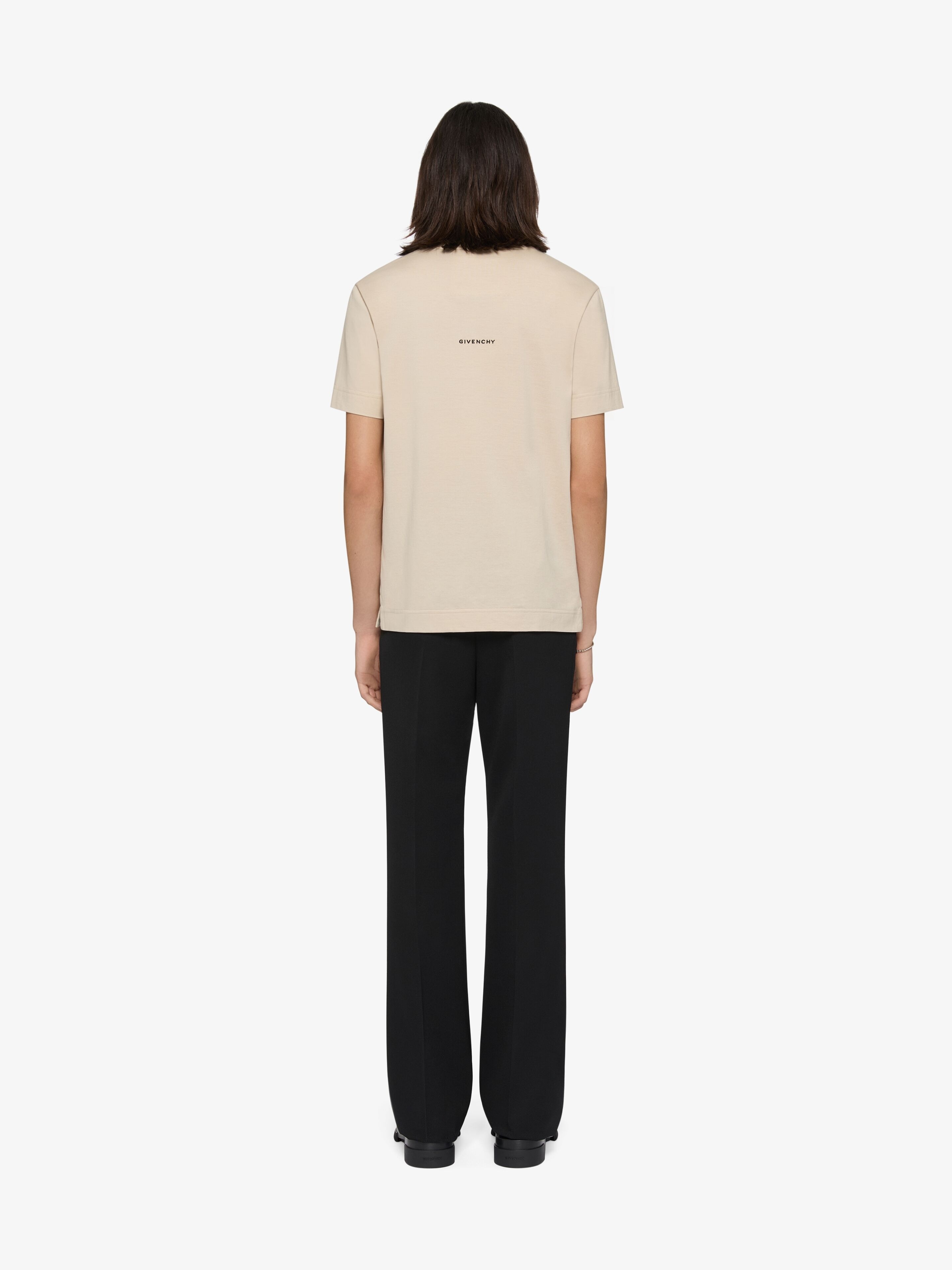 SLIM FIT T-SHIRT IN COTTON WITH 4G EMBROIDERY - 3