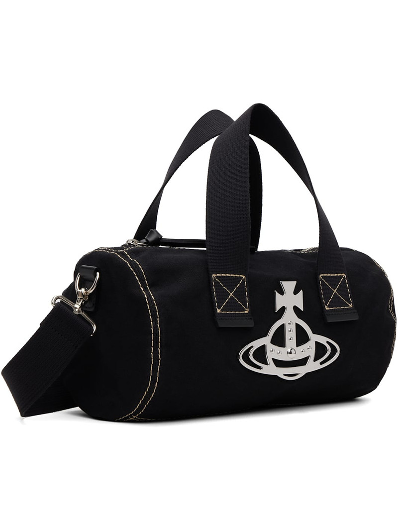 Vivienne Westwood Black Paul Cylinder Crossbody Bag outlook