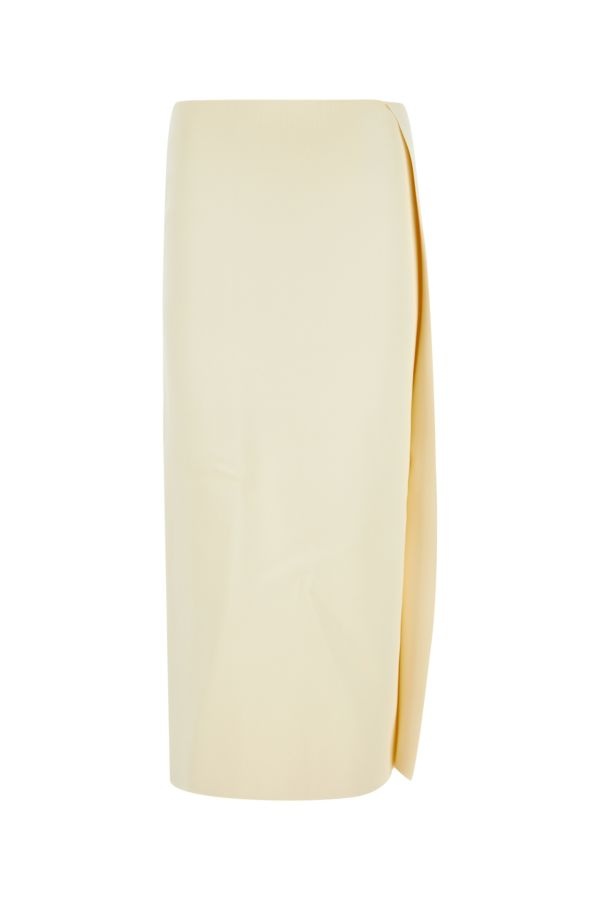 スカート Jil Sander Ivory viscose blend skirt (J03MA0115J18273 102) Jil Sander Jil Sander Woman Ivory Viscose Blend Skirt