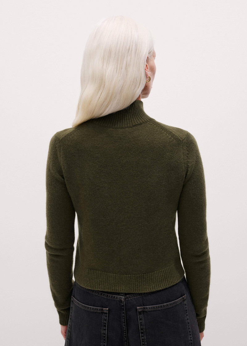 High Neck Crop Sweater 5