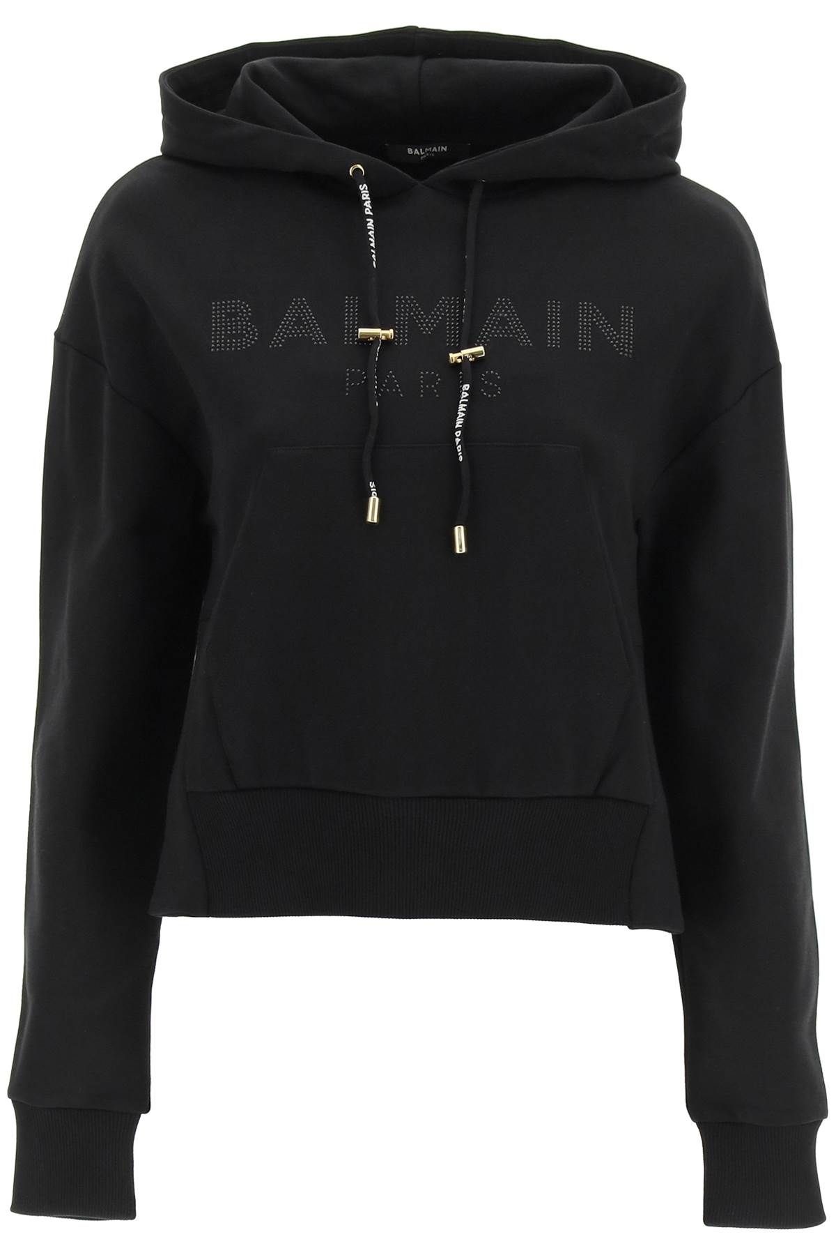 CROPPED HOODIE WITH LOGO - 1