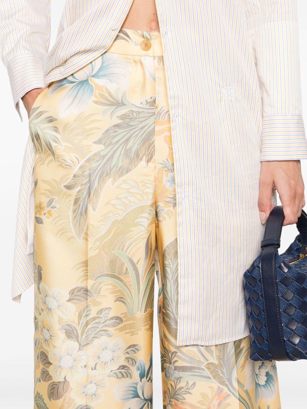 floral-print trousers - 5