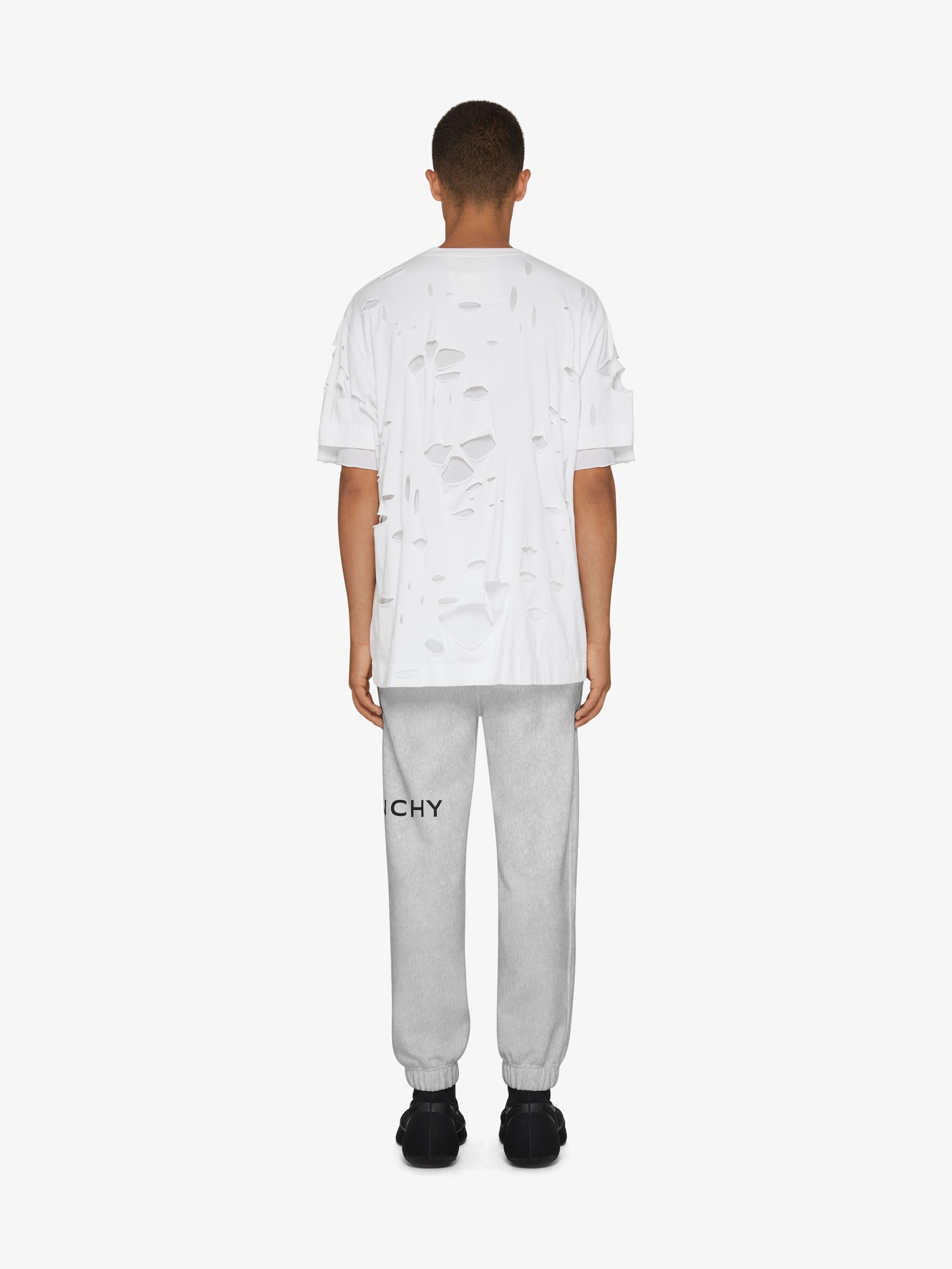 GIVENCHY ARCHETYPE SLIM FIT JOGGER PANTS IN FLEECE - 4