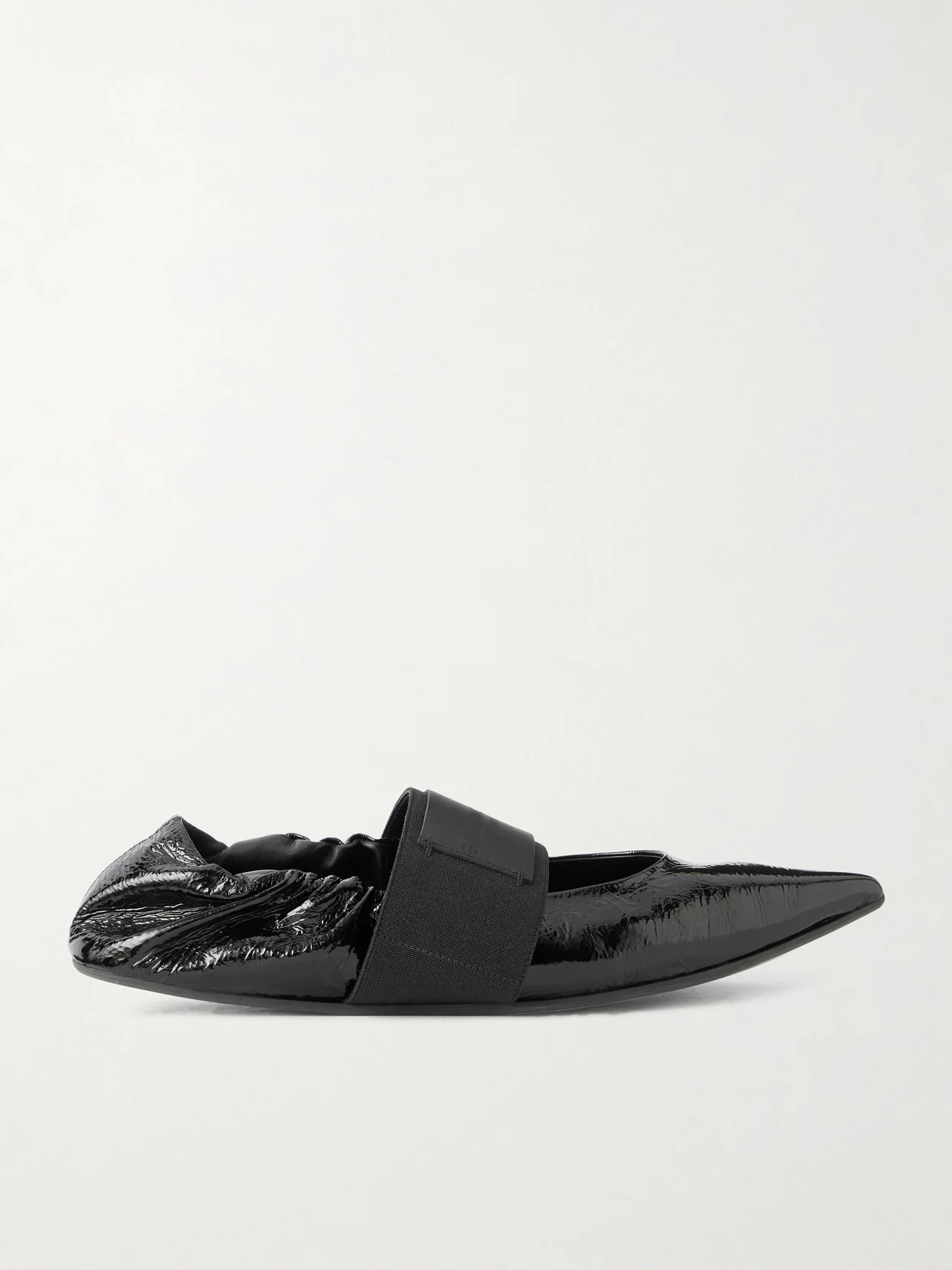 Crush Leather Ballet Flats - 1