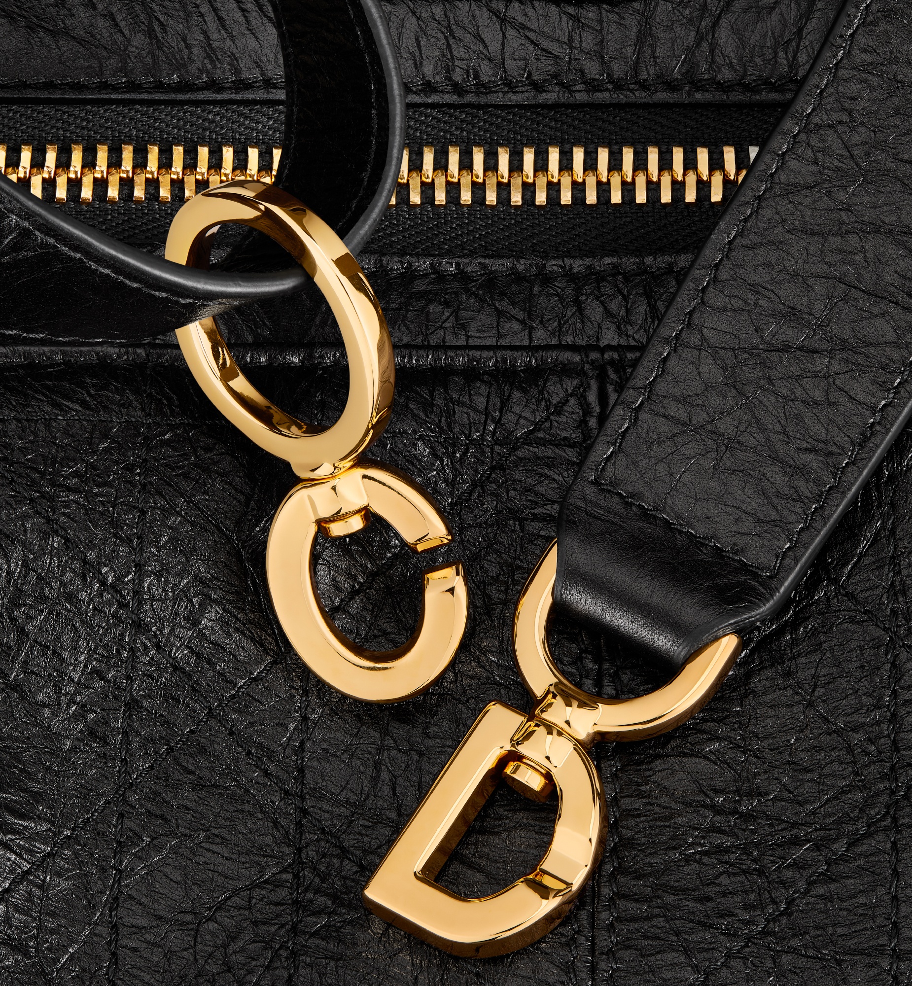 Medium D-Journey Bag in Crinkled Calfskin - 6
