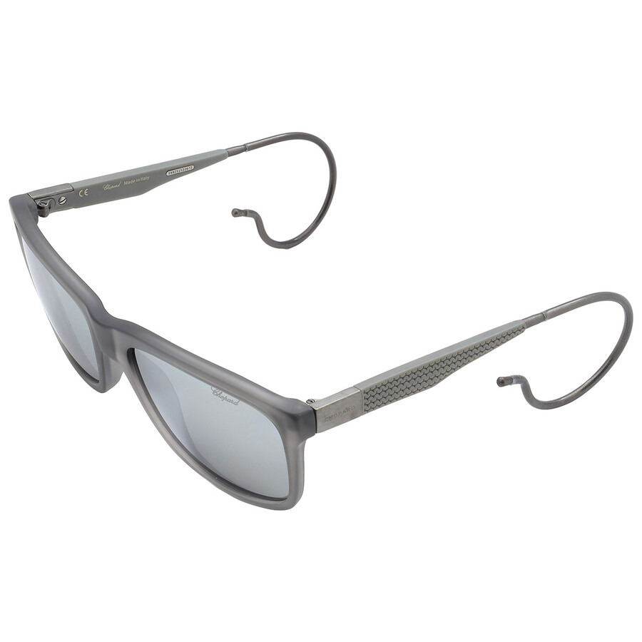 Chopard Polarized Grey Square Men's Sunglasses SCH156M 9MBP 57 - 4