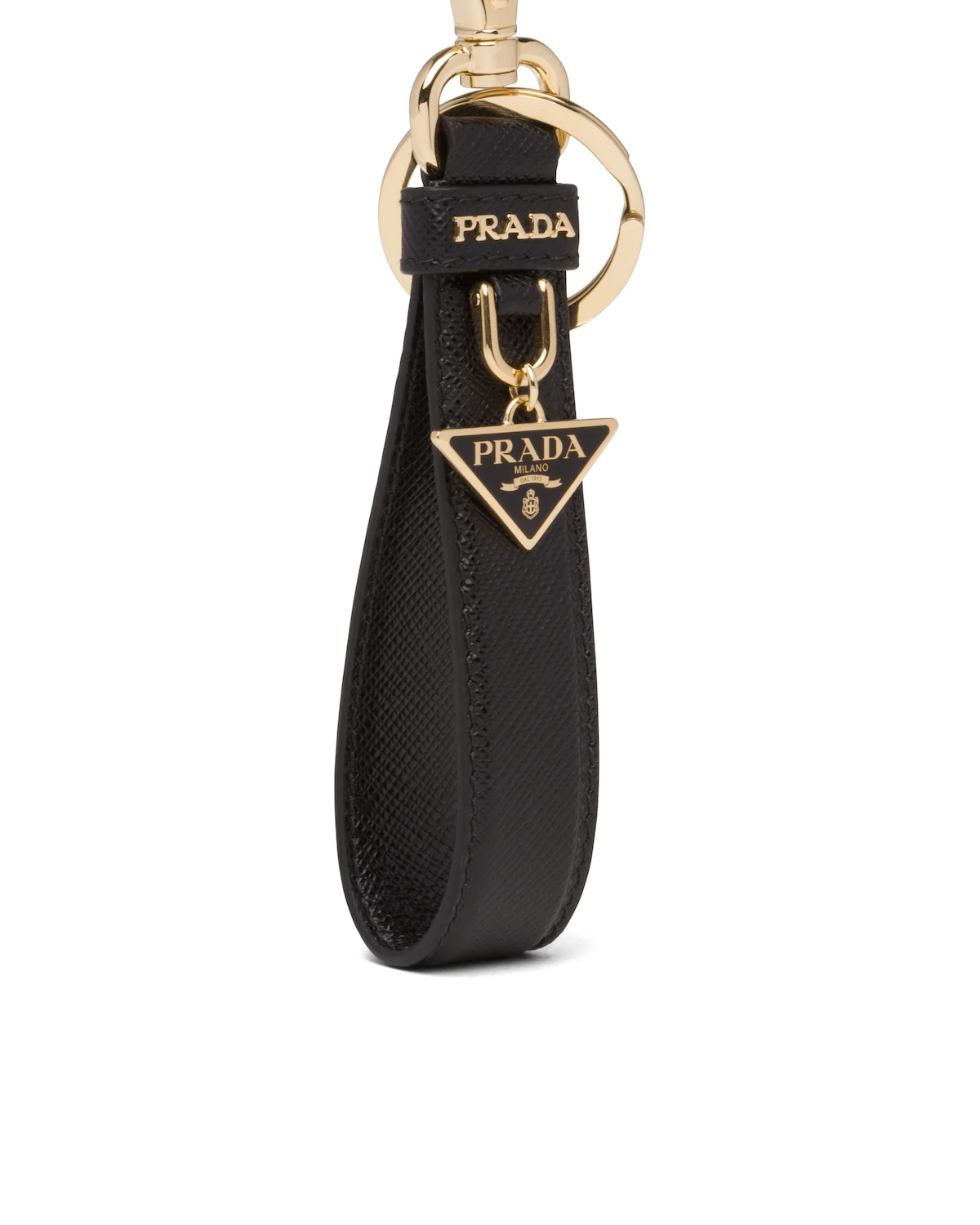 Saffiano leather keychain - 4