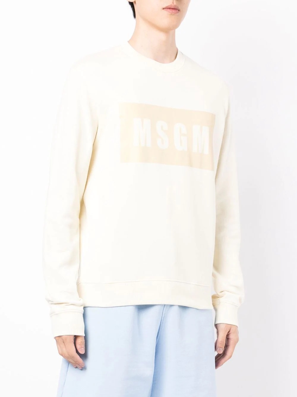 logo print sweatshirt - 3