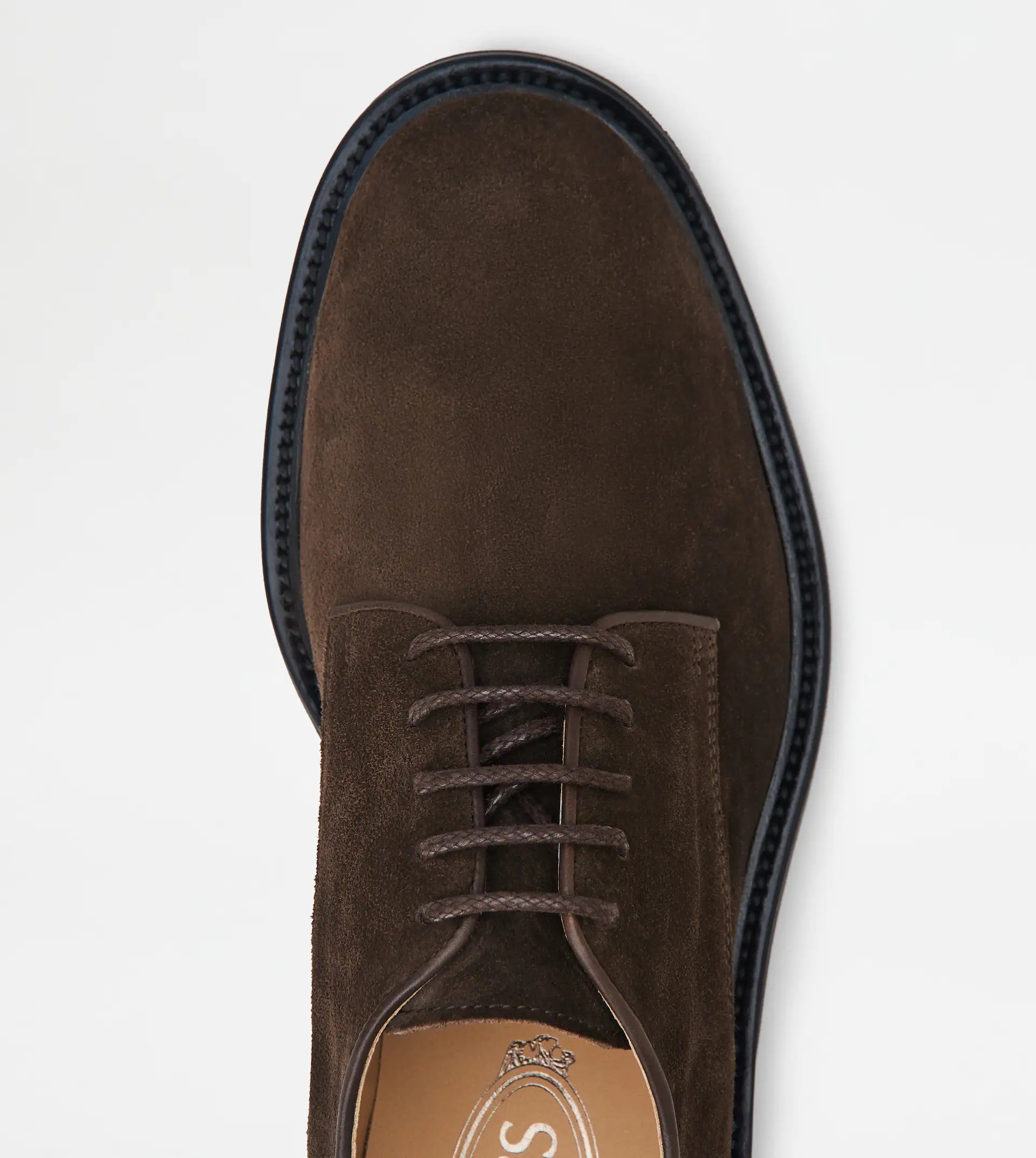 LACE-UPS IN SUEDE - BROWN - 4