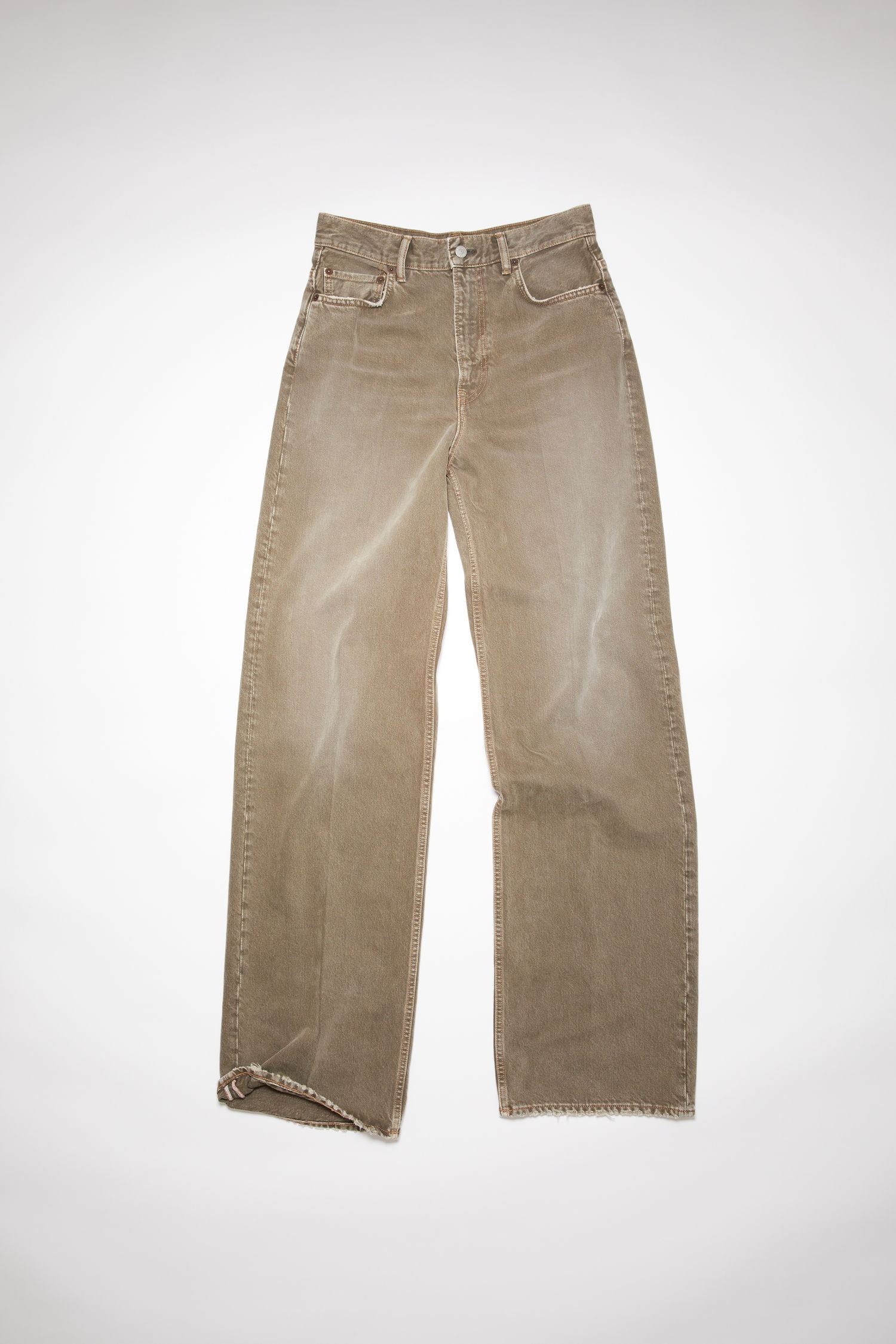 Loose bootcut jeans - Beige - 1