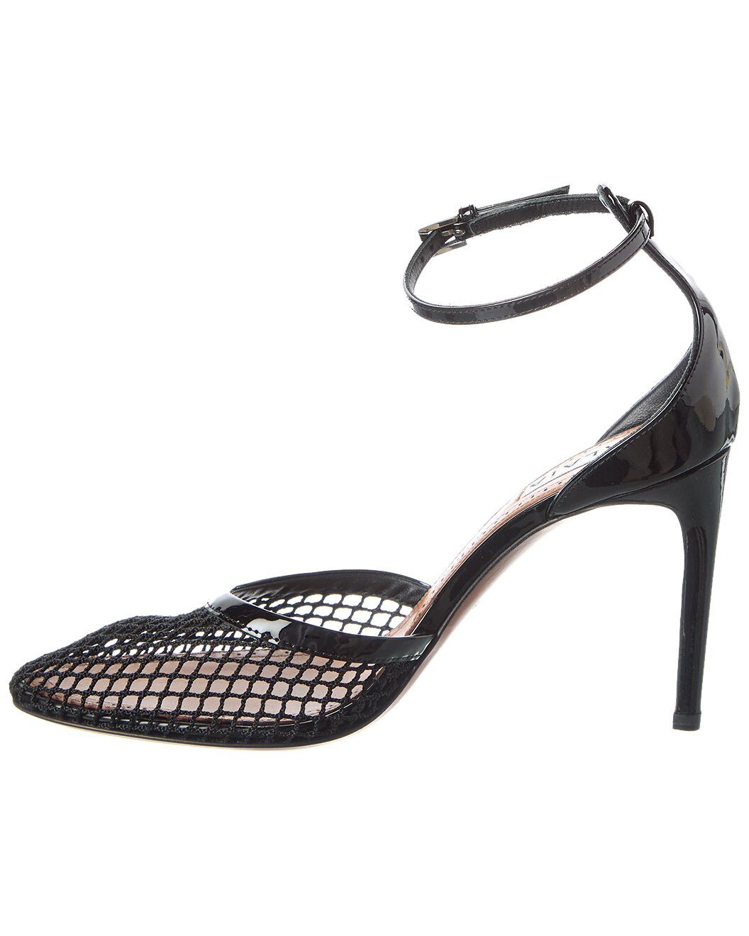 ALAIA Fishnet Mesh & Patent Pump - 2