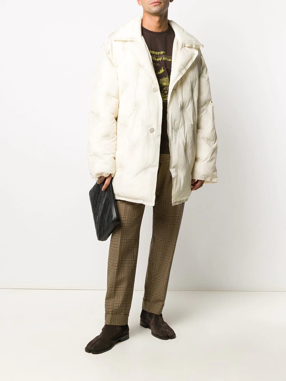 oversized quilted puffer coat - 2